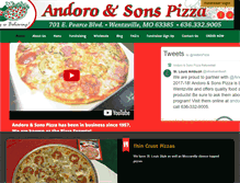Tablet Screenshot of andoropizza.com